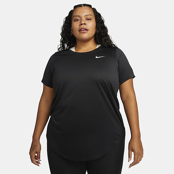 Plus Size Black Dri FIT Graphic T Shirts. Nike
